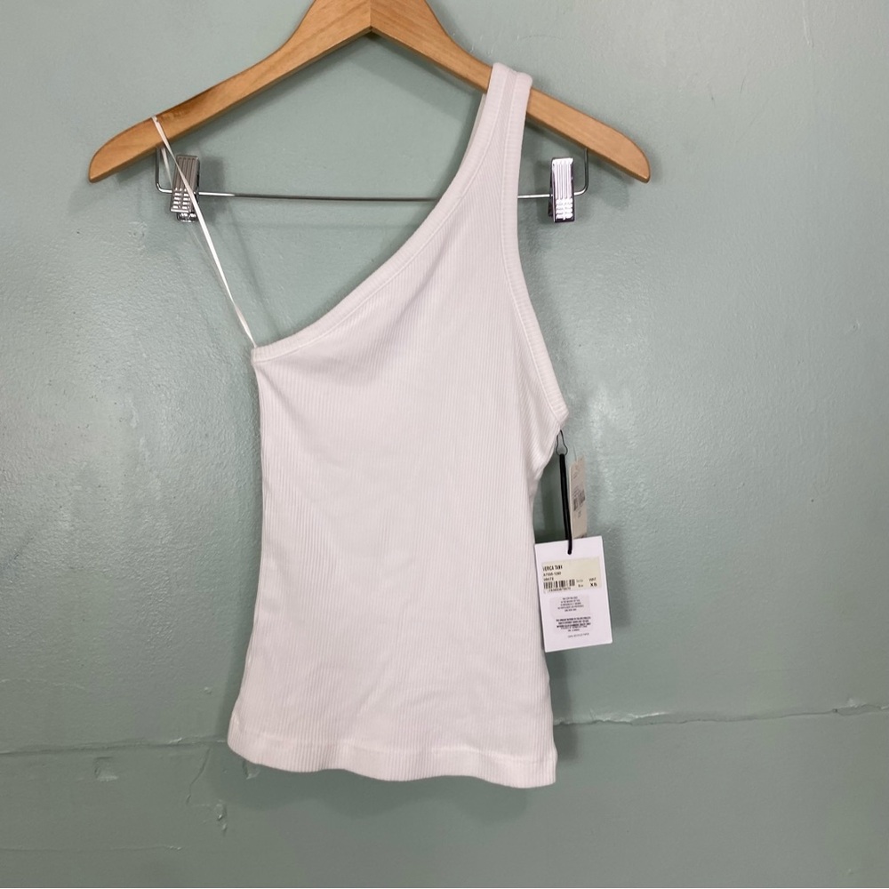 Agolde Verica One‎ Shoulder Tank White XS